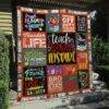 Teacher Love Inspire Quilt Blanket  Quilt
